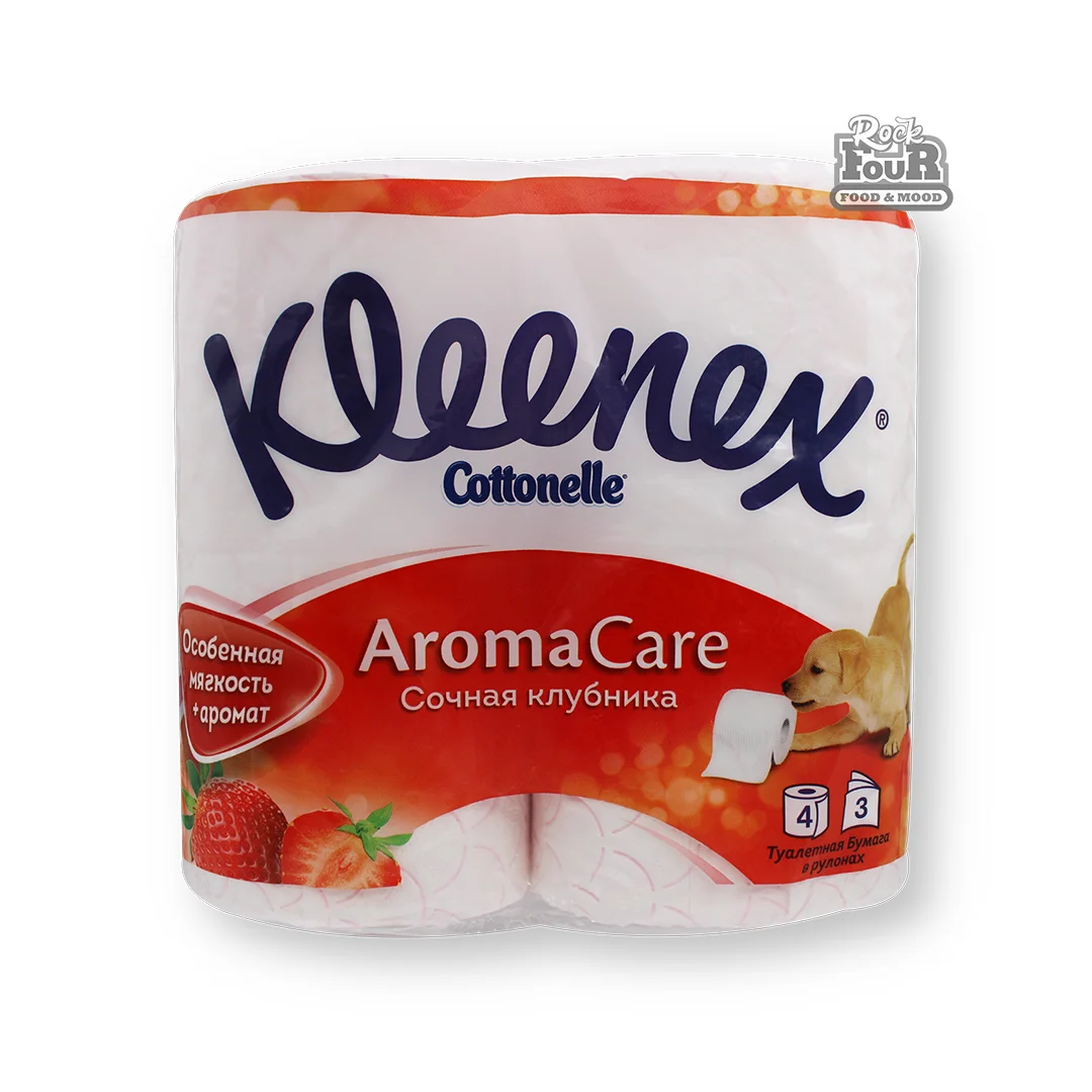 Զուգարանի թուղթ եռաշերտ «Kleenex Aroma care» 4հատ
